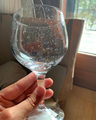 6 Bicchieri con design bolle d'aria_ Mango _ Nuovi