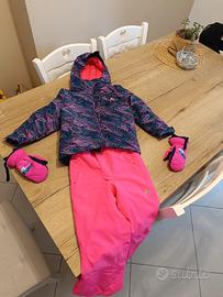 Tuta sci snowboard bimba 6 anni