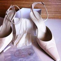 Scarpe Nozze CAPRETTO tg36 + guanti bianchi da cer