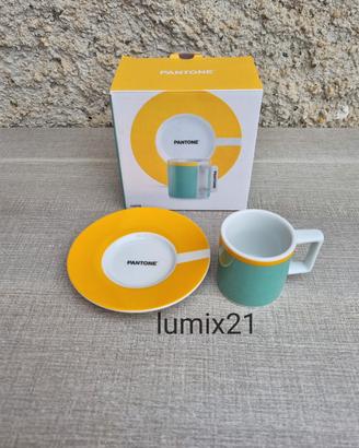Tazzina Pantone giallo verde nuova in scatola 