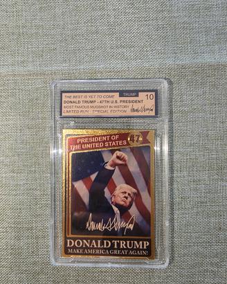 2 carte Donald Trump Carta Gold collezionabile
