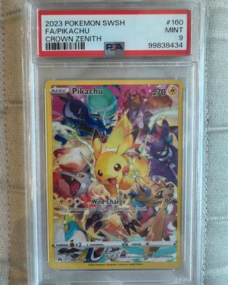 Pikachu Crown Zenit PSA 9