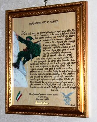 PREGHIERA DELL'ALPINO - QUADRO UNICO -
