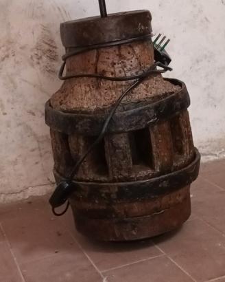 Lampada da tavolo rustica 