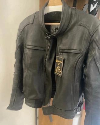 Giubbotto moto pelle