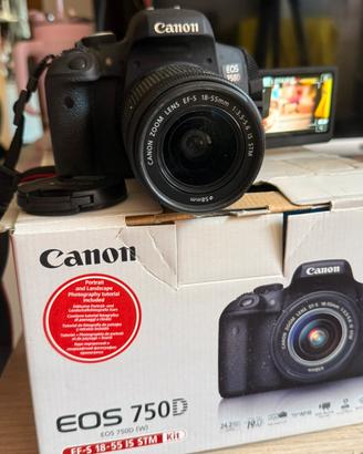 Canon EOS 750D + Obiettivo 18-55mm ISSTM (kit)