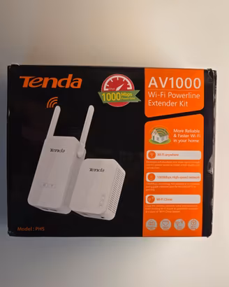 🌐🔌 Kit Powerline Wi-Fi Tenda PH5 AV1000