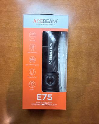 Acebeam E75 nichia 519A (CRI >90) - NUOVA