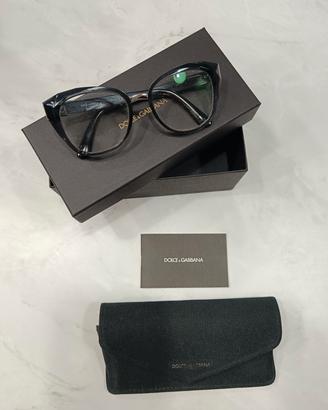 Occhiali montatura nera Dolce & Gabbana