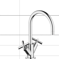 Gruppo mon. Tara Dornbracht lavabo 160mm rubinetto