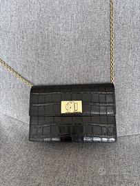 Furla Croc Borsa a tracolla in rilievo