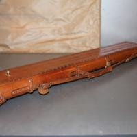 Antico Fodero in cuoio per stecca biliardo