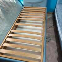 Letto singolo con testata e cassettone + materasso