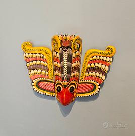 Maschera tradizionale Sri Lanka Raksha/Gurulu in l