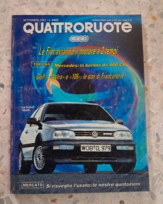 QUATTRORUOTE Anno 36° – Settembre 1991 – BMW 3