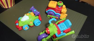 Tris Auto F1 - Moto - Locomotiva Smontabili
