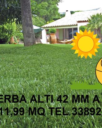 Outlet Erba sintetica pelo 42 mm rotolo largo 4mt