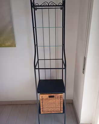 Mobile Ikea in ferro battuto e vetro