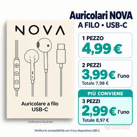 CUFFIE NOVA USB-C – 4,99 € | 3 PEZZI A 8,97 €