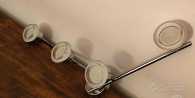 Lampadario 4 faretti orientabili