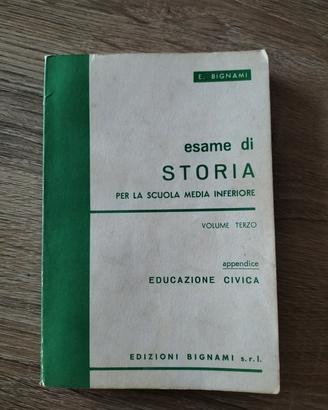 Bignami - esame di STORIA scuola media inferiore 