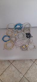 Lotto di 16 cavi Ethernet RJ45 