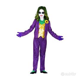 Vestito costume Bambina halloween carnevale joker