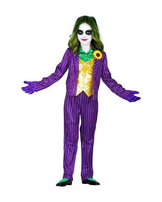 Vestito costume Bambina halloween carnevale joker
