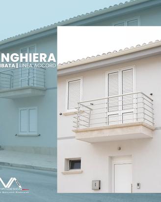 Ringhiera in alluminio anodizzato