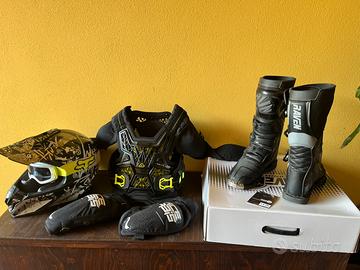 Completo protezioni cross junior
