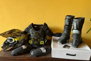 Completo protezioni cross junior