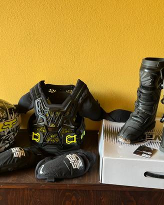 Completo protezioni cross junior