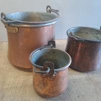 rame lotto 3 pentole