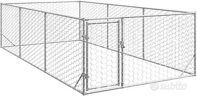 Cuccia per cani da esterno con porta 2x4x1 m