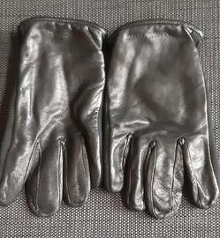 guanto in pelle nero Emporio Armani