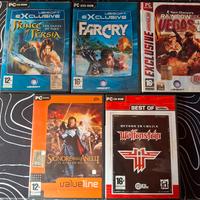 Lotto 10 giochi 5 PC e 5 PS2