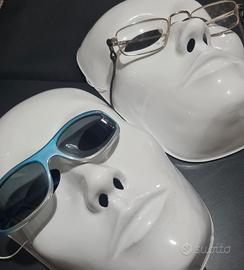 2 Maschere TRUCCABILI per Halloween Carnevale Fes