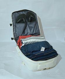 Zaino viaggio bianco 40x20x25cm Ryanair