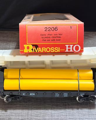 Carro Flat con tubi 2206 Rivarossi