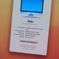Imac 27'' del 2017