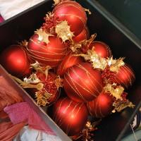 palline rosse e oro grandi-  Natale 