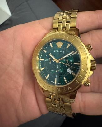 OROLOGIO VERSACE ORIGINALE, PLACATO IN ORO CON SCA