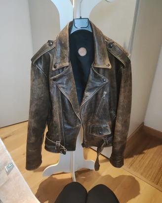 Chiodo in pelle produzione artigianale