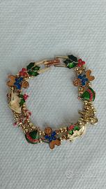 Bracciale vintage Avon slide natalizio