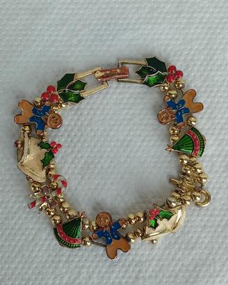 Bracciale vintage Avon slide natalizio