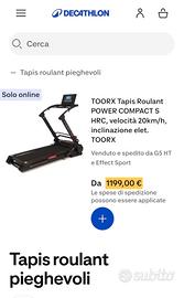 tapis roulant pieghevole