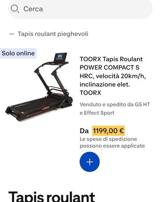tapis roulant pieghevole