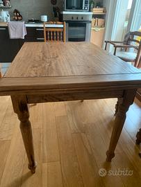 Tavolo pranzo legno Biscottini