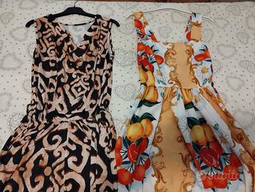 2 Abito estivo donna tema Sicilia + tuta estiva fr