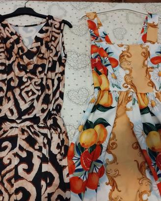 2 Abito estivo donna tema Sicilia + tuta estiva fr